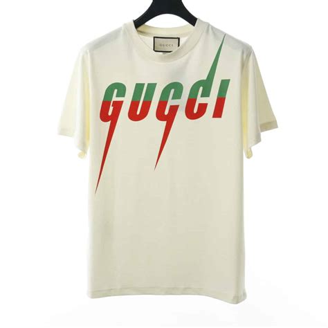 gucci lightning bolt shirt|gucci jersey t shirt.